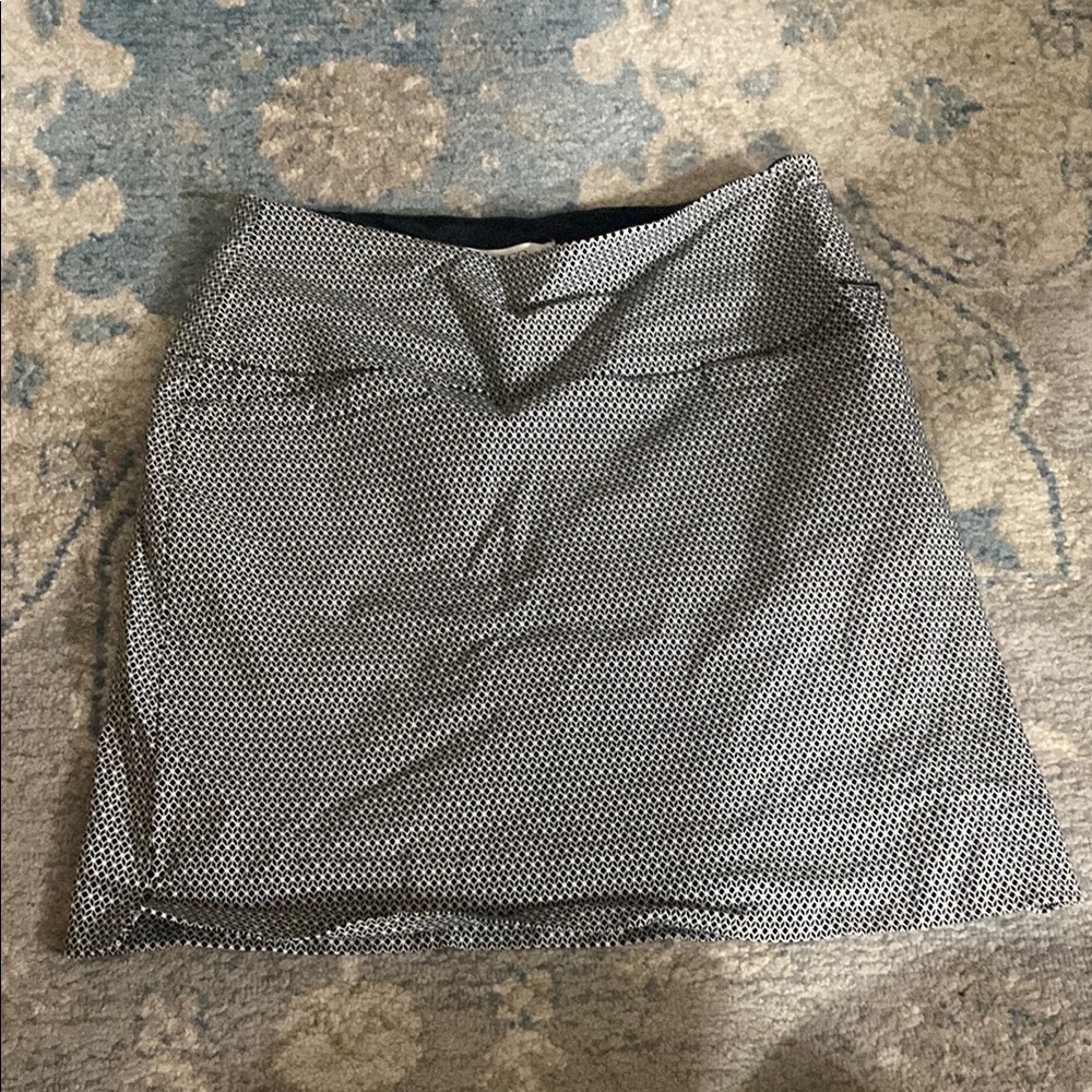 Chic Black and White Mini Skirt